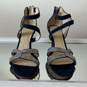 Marc Fisher Lexcie Rhinestone Heels – Navy – Size 9M